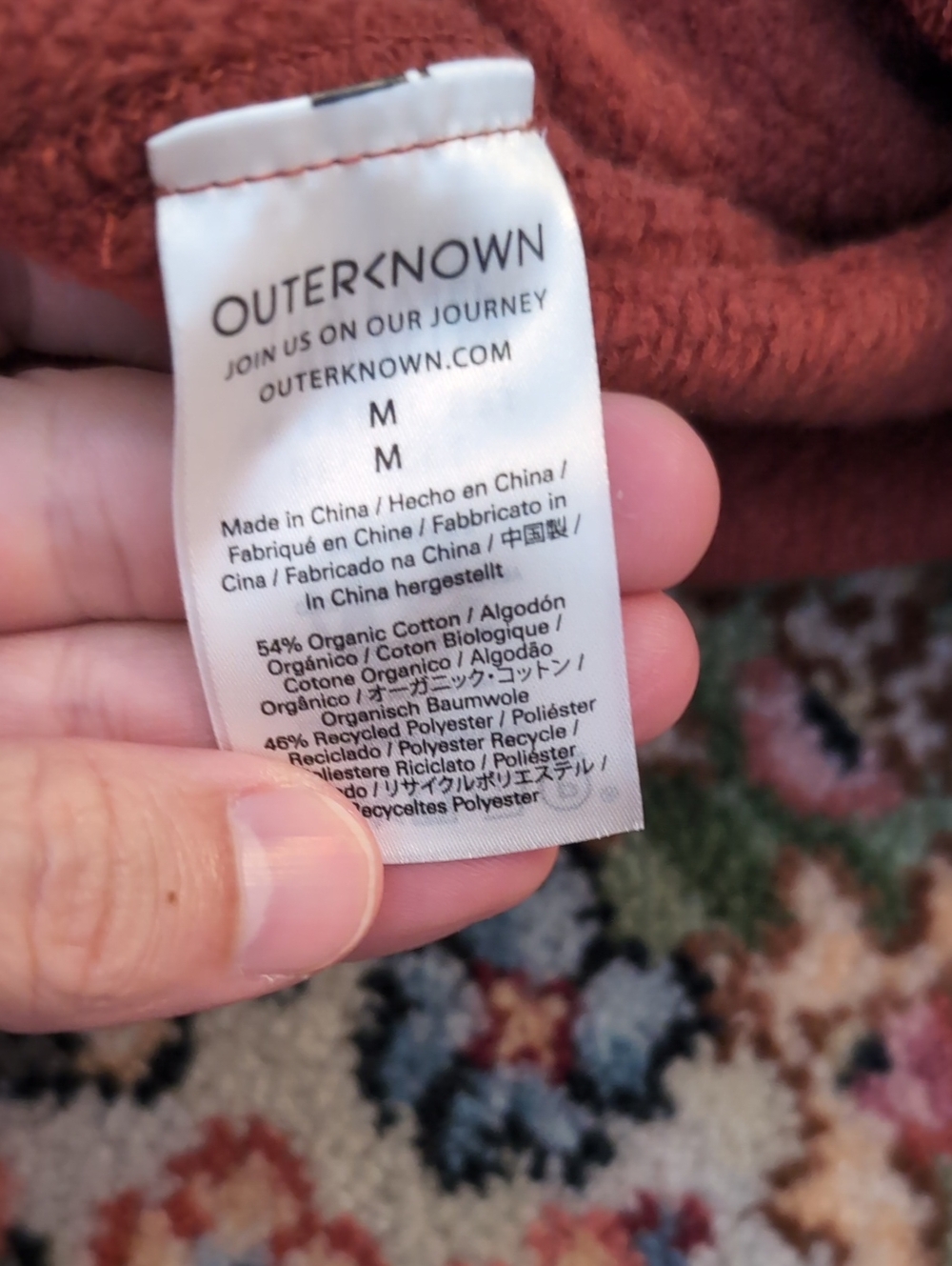 Outerknown Rust Colored Hightide Snap Button Shirt Jacket - Picture 8 of 8